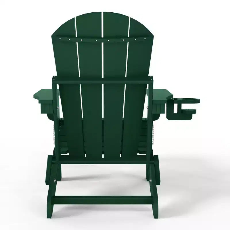 Chaise Adirondack pliante et réglable WestinTrends Malibu avec repose-pieds rétractable et porte-gobelet, Bois vieilli