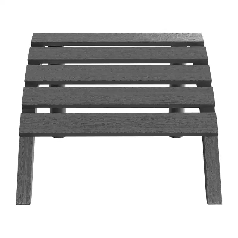 WestinTrends Azura Outdoor Patio HDPE Adirondack Ottoman Footrest
