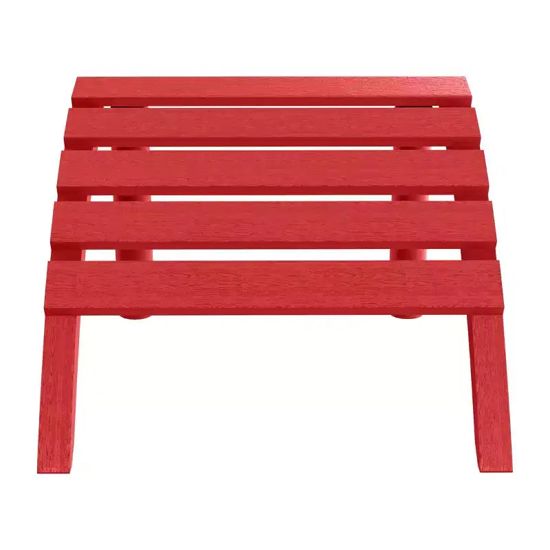 WestinTrends Azura Outdoor Patio HDPE Adirondack Ottoman Footrest
