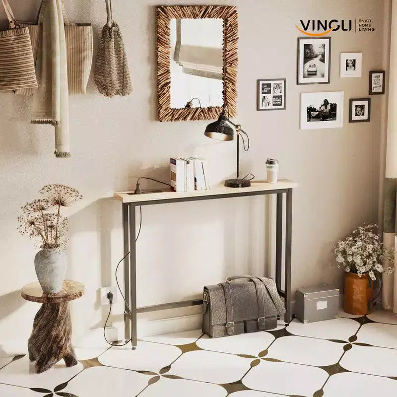 Consolle Sottile con Multipresa Integrata