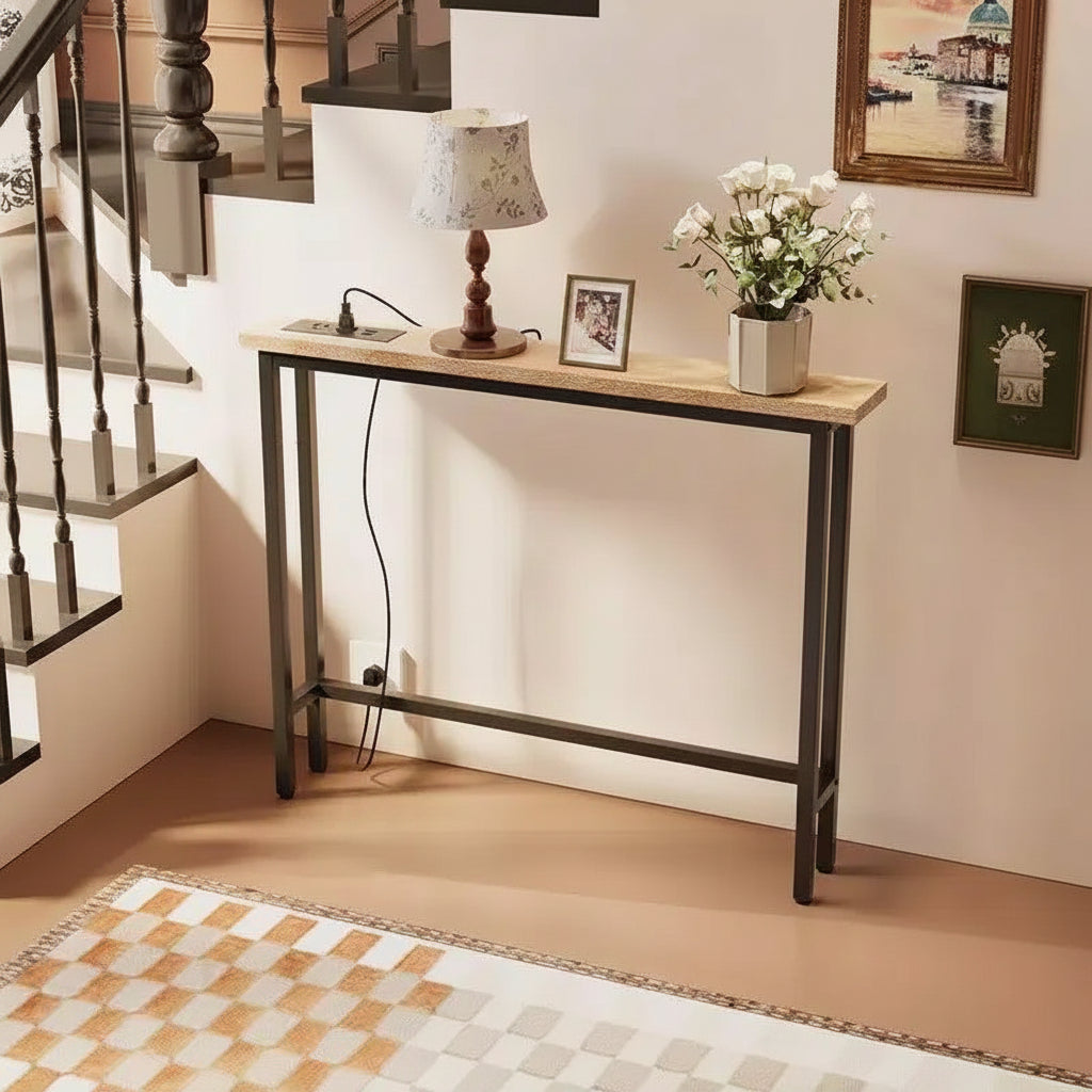Consolle Sottile con Multipresa Integrata