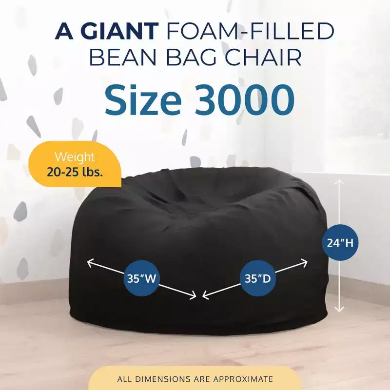 Poltrona Sacco Gigante – Pouf Lounge Interno in Gommapiuma