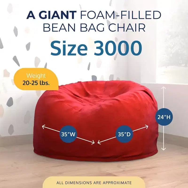 Poltrona Sacco Gigante – Pouf Lounge Interno in Gommapiuma