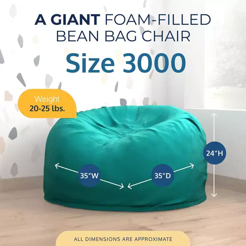 Poltrona Sacco Gigante – Pouf Lounge Interno in Gommapiuma