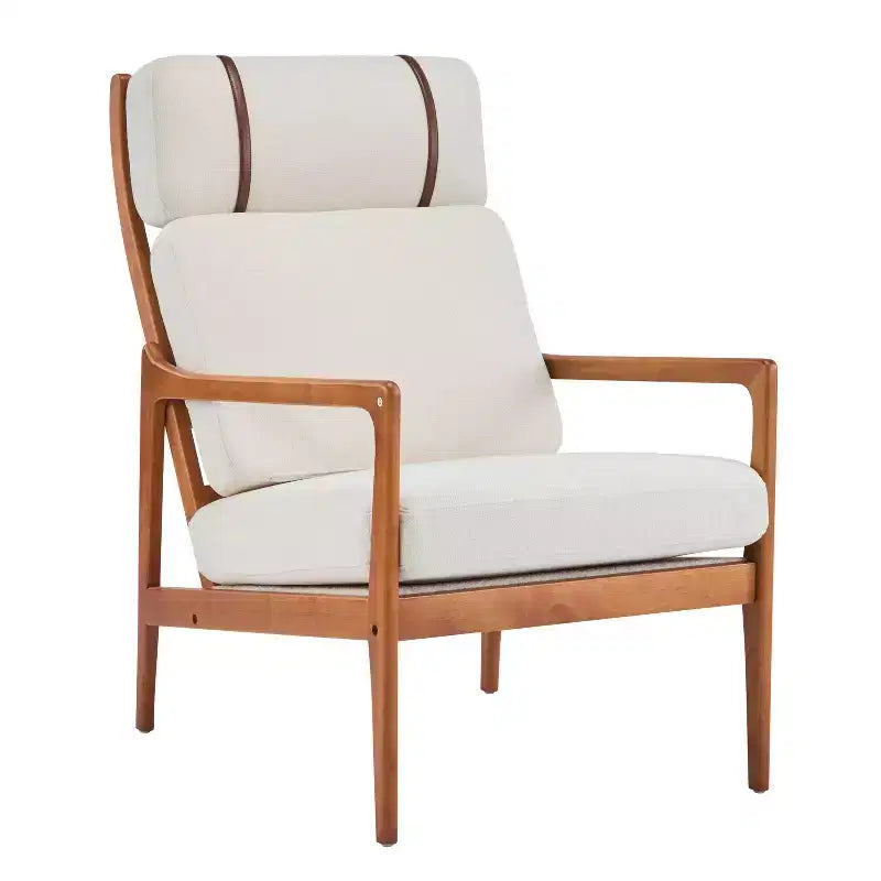 Poltrona d'Accento Mid-Century Moderna – Beige