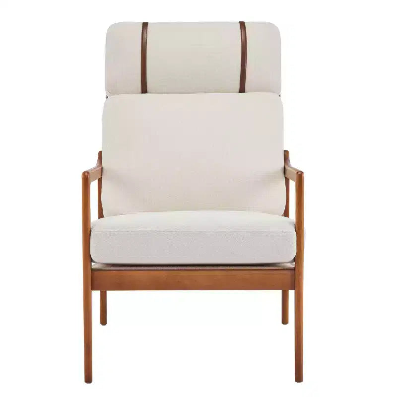 Poltrona d'Accento Mid-Century Moderna – Beige