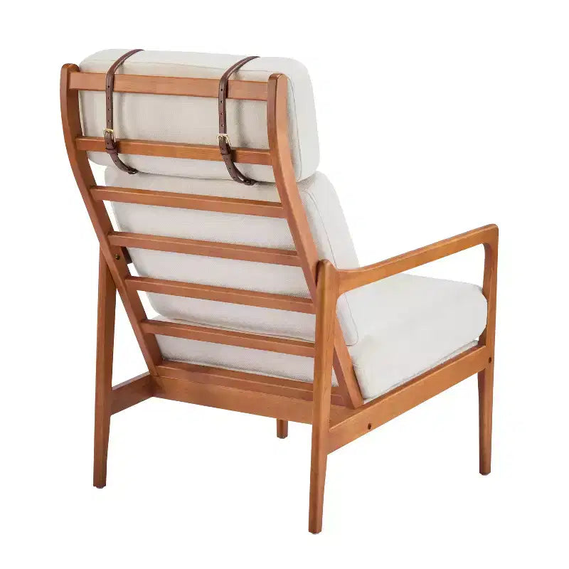 Poltrona d'Accento Mid-Century Moderna – Beige