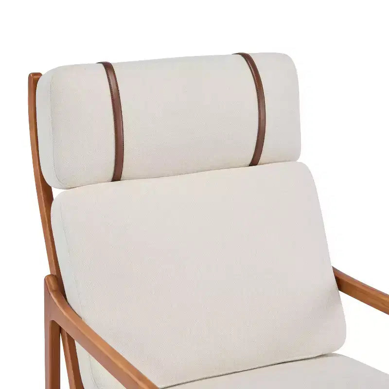 Poltrona d'Accento Mid-Century Moderna – Beige