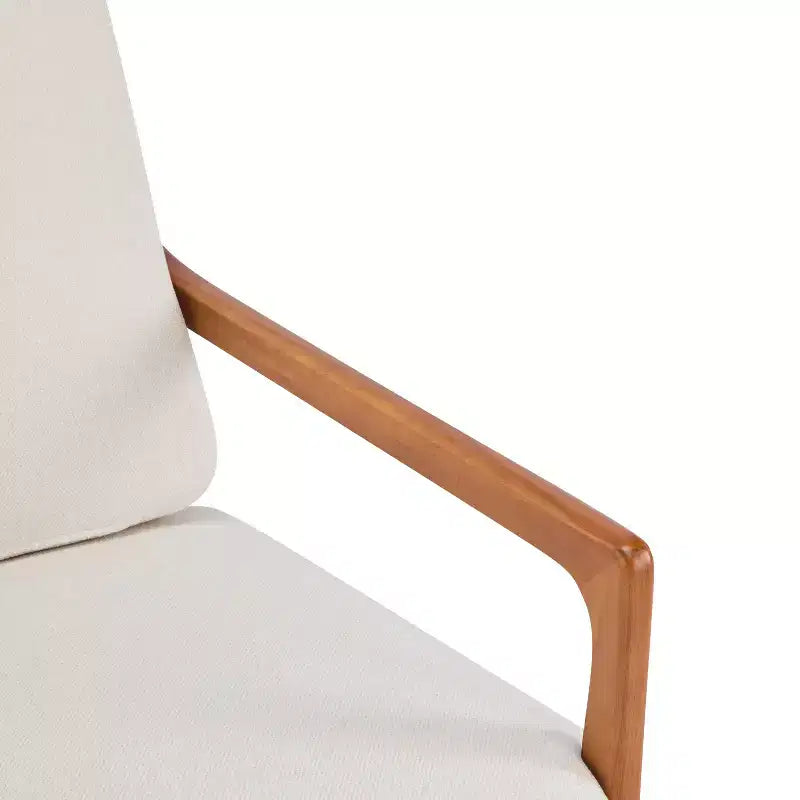 Poltrona d'Accento Mid-Century Moderna – Beige