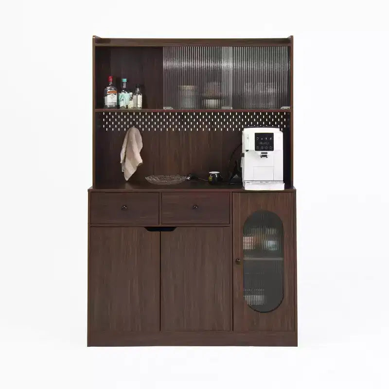 Credenza in legno a 4 ante e 2 cassetti
