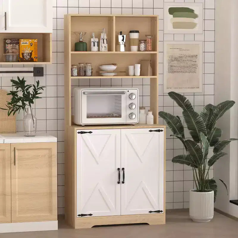 Credenza in legno a 4 ante e 2 cassetti