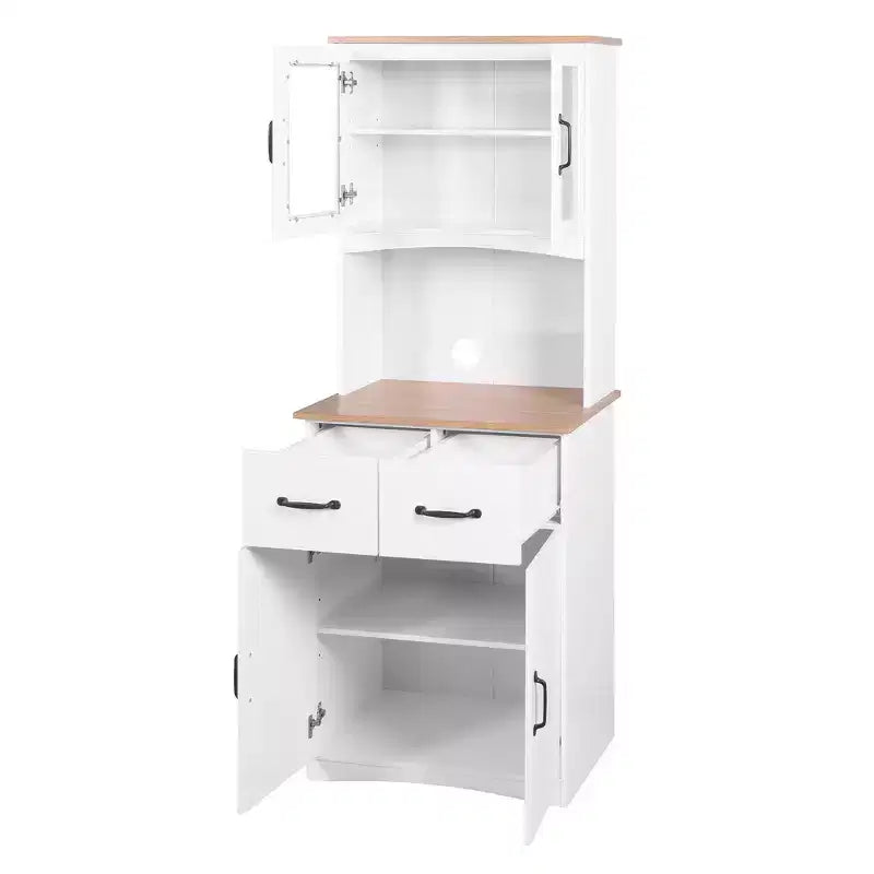 Credenza in legno a 4 ante e 2 cassetti