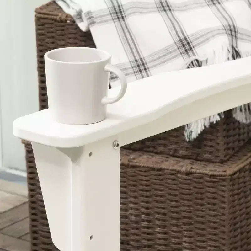 Outdoor Rocking Chair, HDPE Adirondack Porch Rocker Chair for Garden, Patio