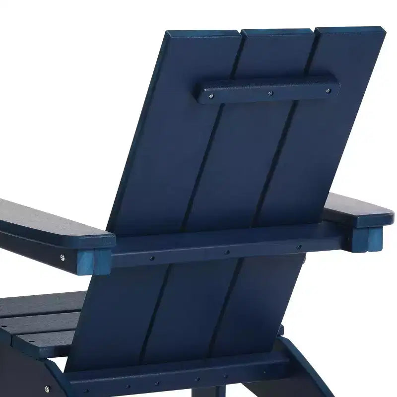 WestinTrends Ashore Kids Outdoor HDPE Plastic Modern Adirondack Patio Chairs with Cup Holders (Set of 2)