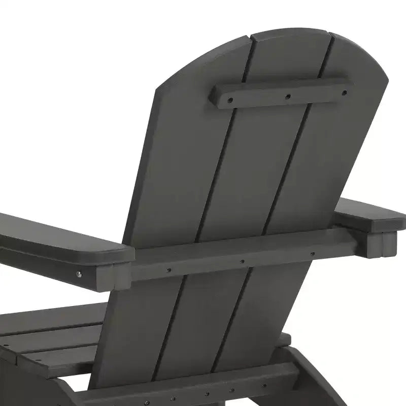 WestinTrends Malibu 3-Piece Kids HDPE Adirondack Chairs Set with Square Side Table and Cup Holders