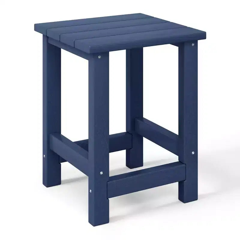 WestinTrends Malibu 3-Piece Kids HDPE Adirondack Chairs Set with Square Side Table and Cup Holders
