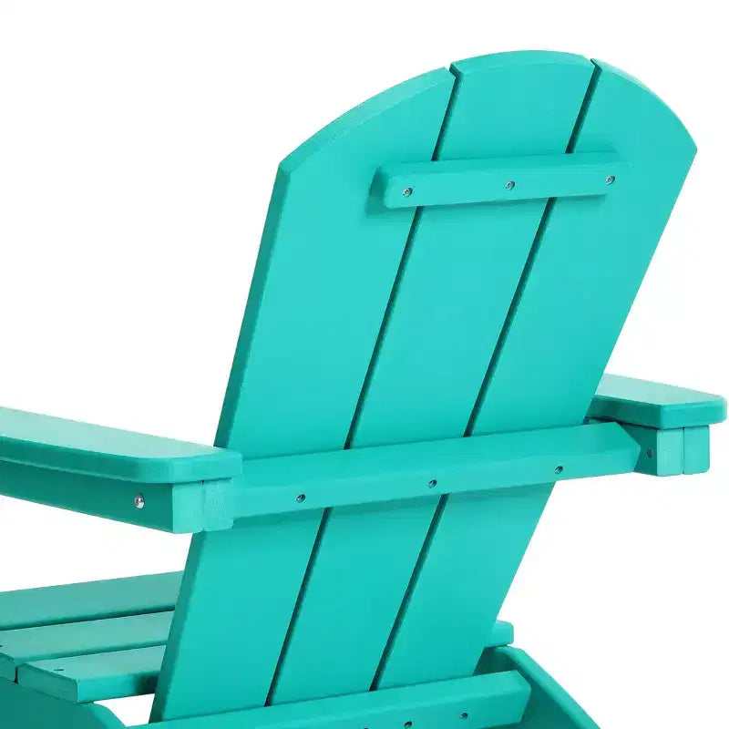 WestinTrends Malibu 3-Piece Kids HDPE Adirondack Chairs Set with Square Side Table and Cup Holders