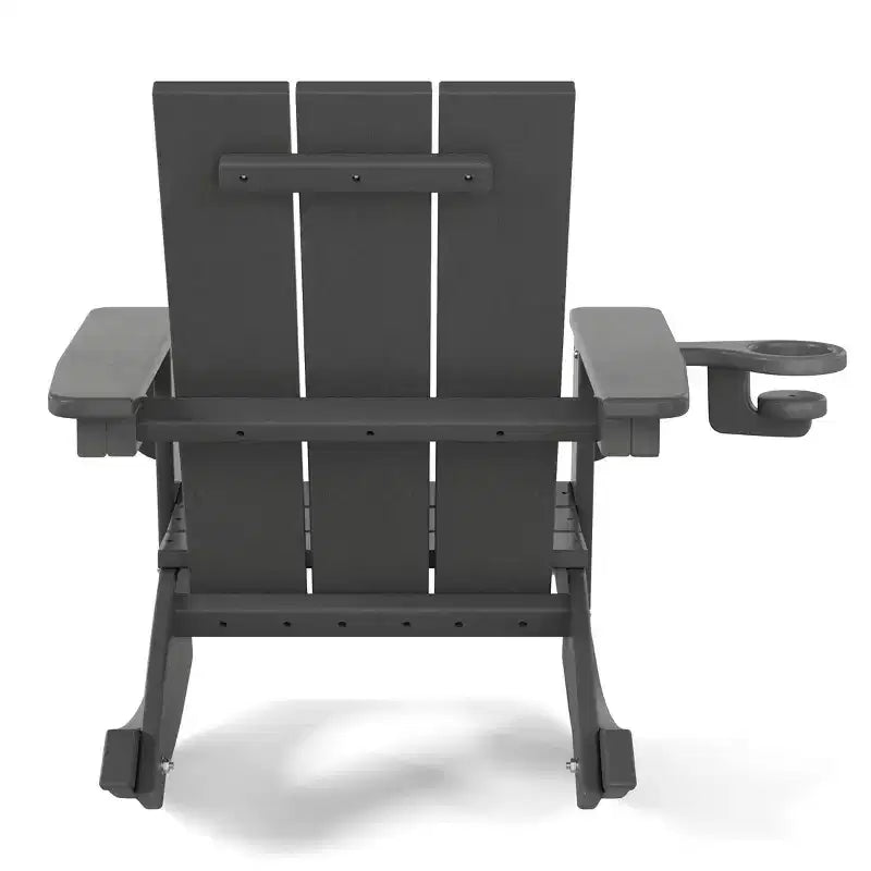 WestinTrends Ashore Chaises à bascule modernes Adirondack en plastique HDPE pour enfants (Lot de 2)