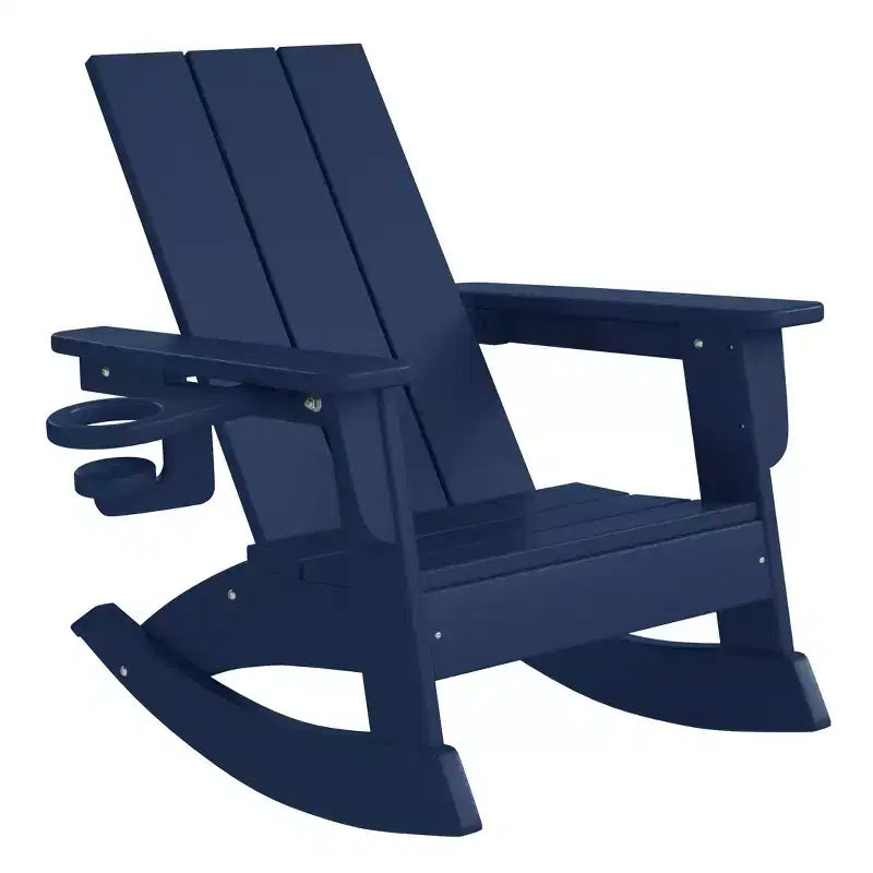 WestinTrends Ashore Chaises à bascule modernes Adirondack en plastique HDPE pour enfants (Lot de 2)