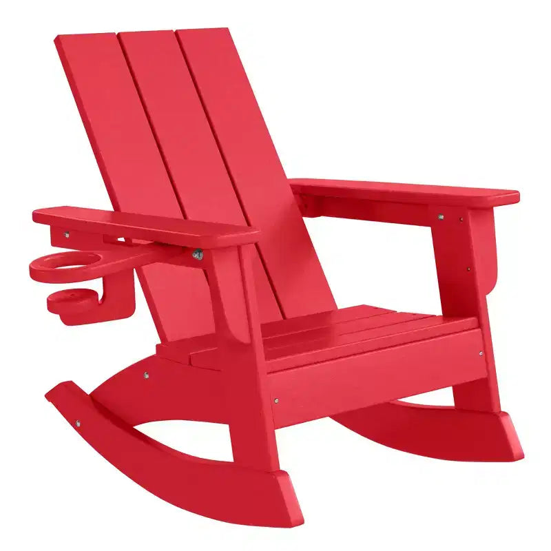 WestinTrends Ashore Chaises à bascule modernes Adirondack en plastique HDPE pour enfants (Lot de 2)