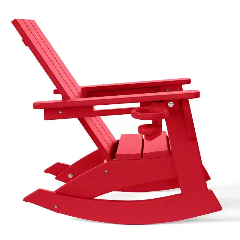 WestinTrends Ashore Chaises à bascule modernes Adirondack en plastique HDPE pour enfants (Lot de 2)