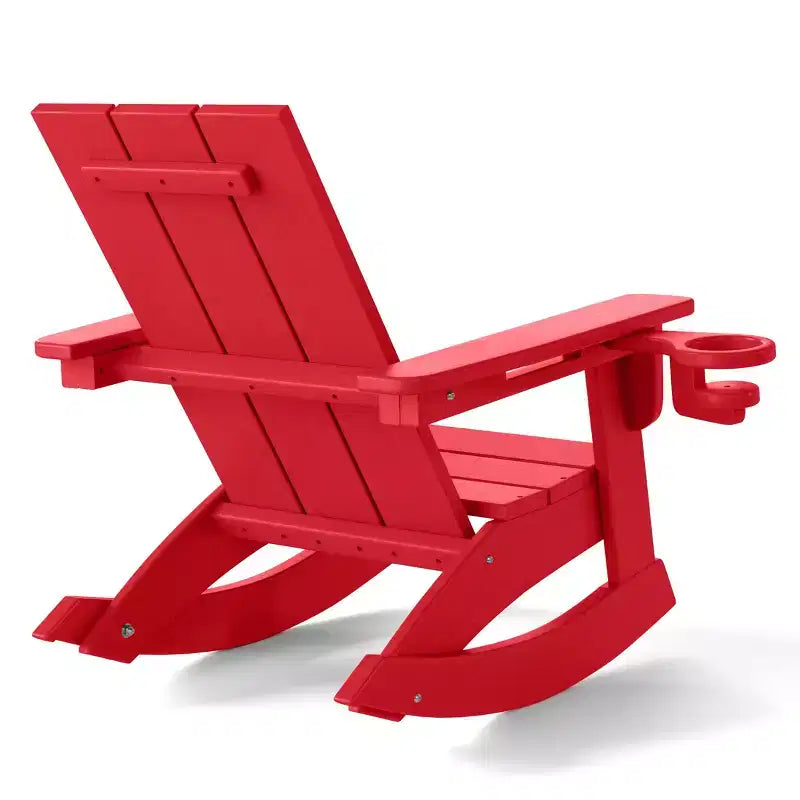 WestinTrends Ashore Chaises à bascule modernes Adirondack en plastique HDPE pour enfants (Lot de 2)