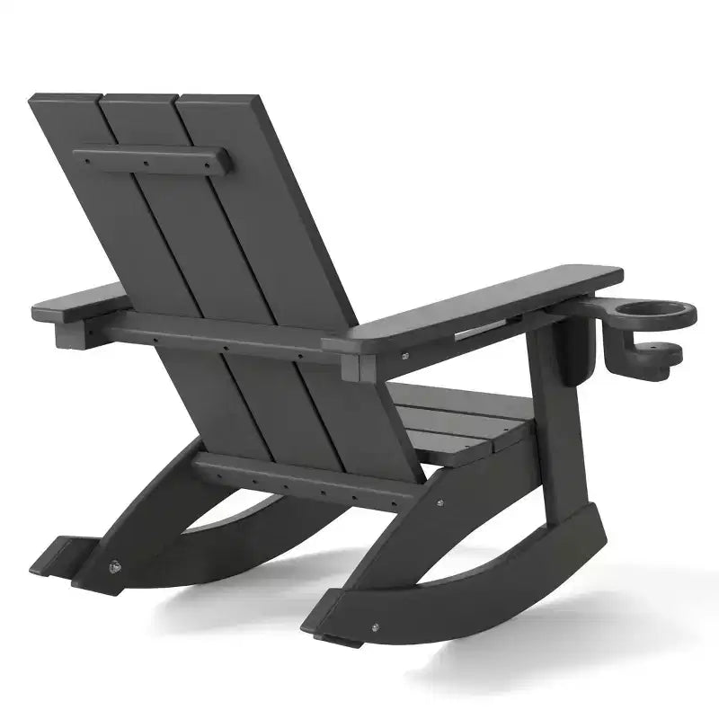 WestinTrends Ashore Chaises à bascule modernes Adirondack en plastique HDPE pour enfants (Lot de 2)