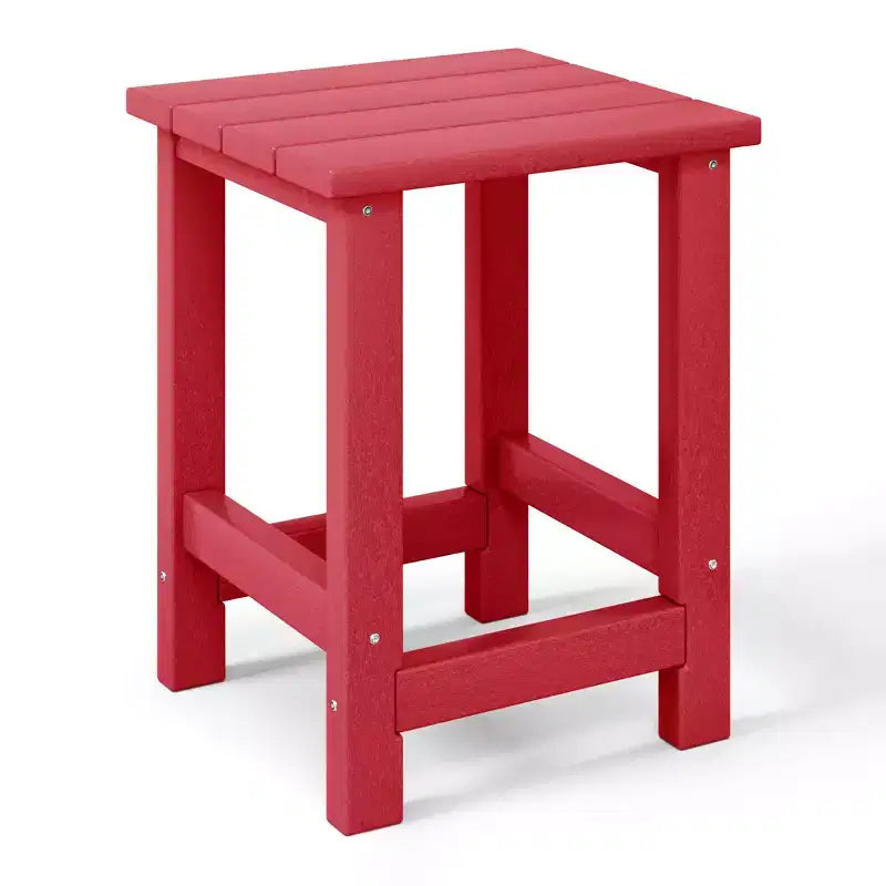 WestinTrends Ashore 3-Piece Kids HDPE Modern Adirondack Chairs Set with Square Side Table and Cup Holders