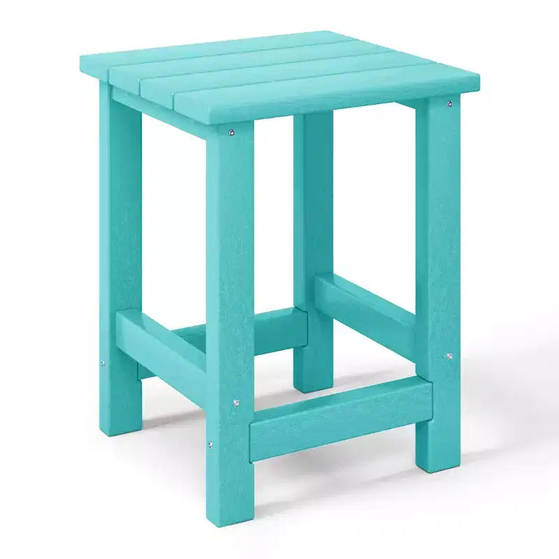 WestinTrends Ashore 3-Piece Kids HDPE Modern Adirondack Chairs Set with Square Side Table and Cup Holders