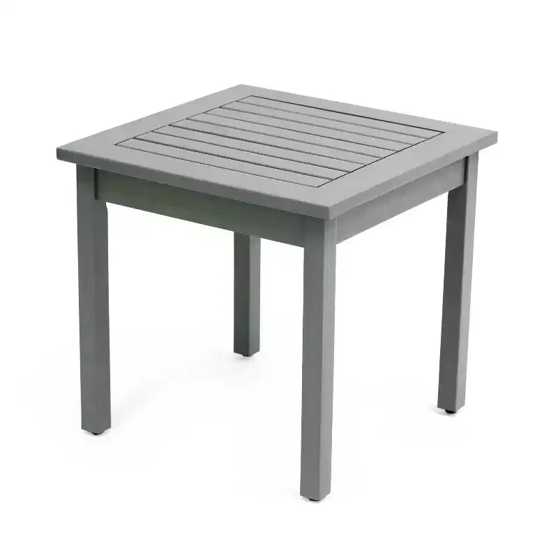 JONATHAN Y Archer 18.9 Modern Classic Square Slatted Solid Acacia Wood Indoor/Outdoor Adirondack Side Table