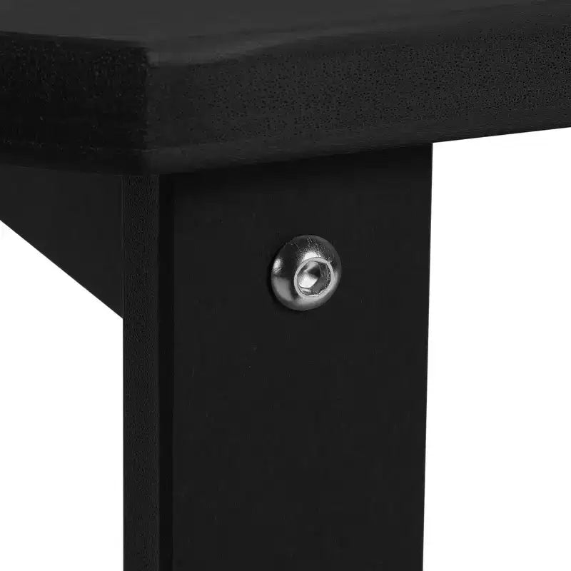 WestinTrends Aruba 2-Tier Outdoor HDPE Modern Adirondack Square Patio Side Table, Turquoise