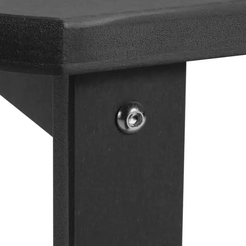 WestinTrends Aruba 2-Tier Outdoor HDPE Modern Adirondack Square Patio Side Table, Turquoise