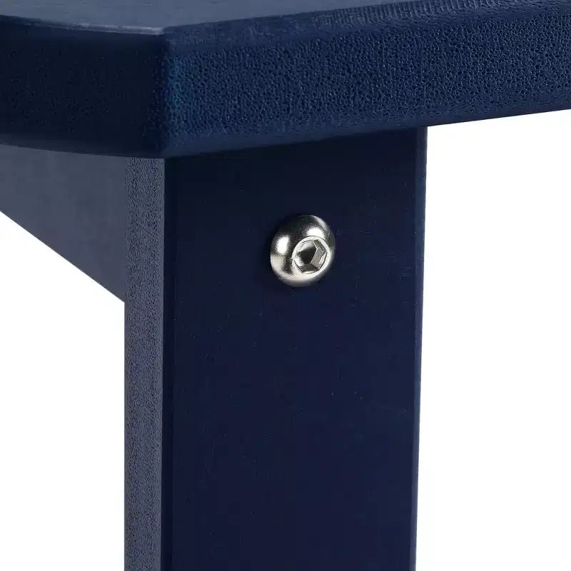 WestinTrends Aruba 2-Tier Outdoor HDPE Modern Adirondack Square Patio Side Table, Turquoise