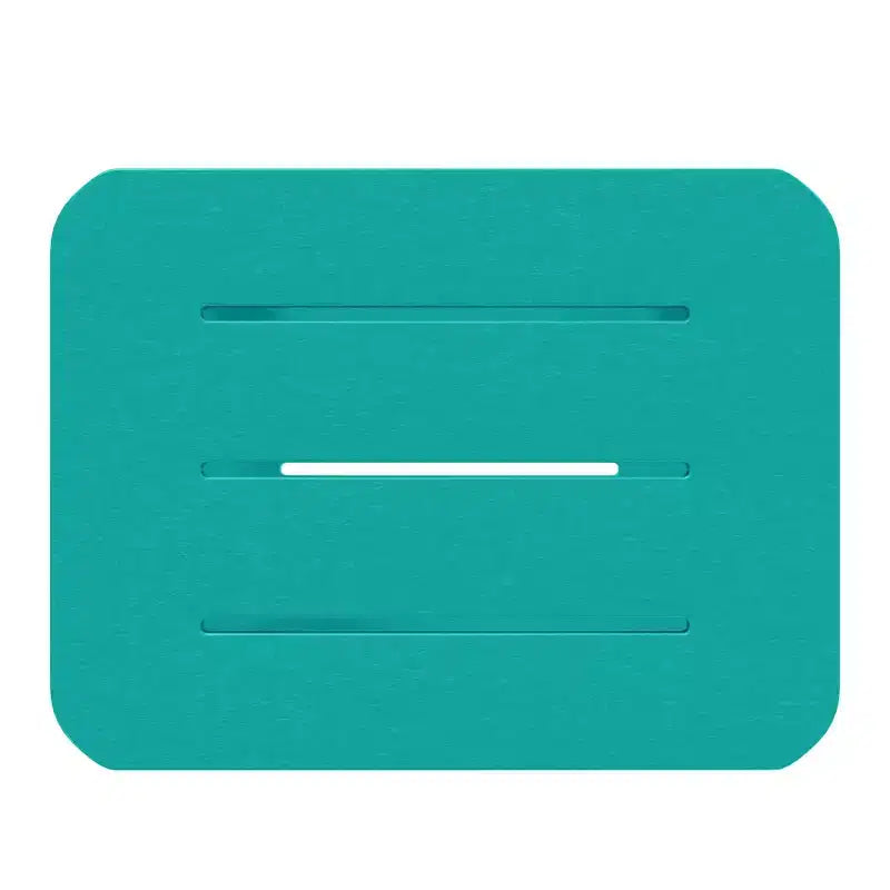 WestinTrends Aruba 2-Tier Outdoor HDPE Modern Adirondack Square Patio Side Table, Turquoise