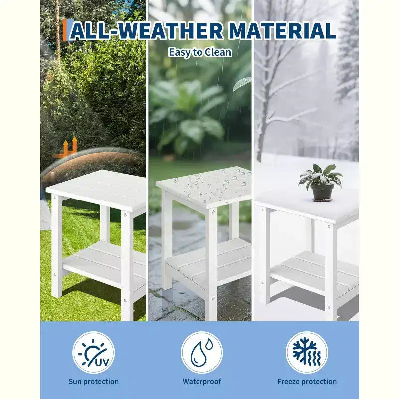Modern HDPE Adirondack Chair, 380LB Oversized All-Weather Poly Lumber Outdoor Chair with Wood Grain, for Patio, Fire Pit & Pool