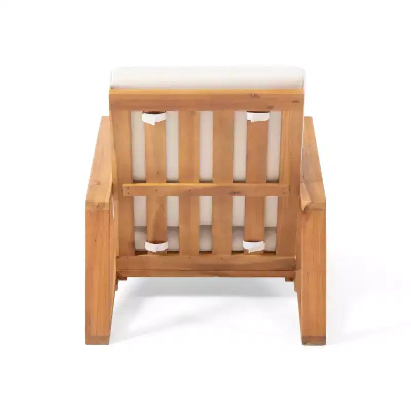 TUYOHW Boho Adirondack Chair,Set of 1,Patio Accent Chairs,Outdoor Acacia Conversation seat for Porch,Garden & Backyard,400lbs Capacity