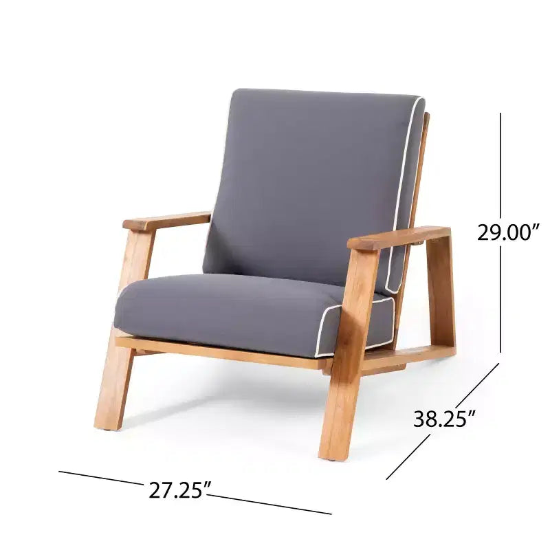 TUYOHW Boho Adirondack Chair,Set of 1,Patio Accent Chairs,Outdoor Acacia Conversation seat for Porch,Garden & Backyard,400lbs Capacity