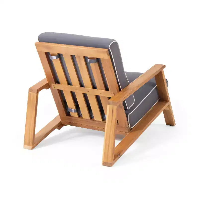 TUYOHW Boho Adirondack Chair,Set of 1,Patio Accent Chairs,Outdoor Acacia Conversation seat for Porch,Garden & Backyard,400lbs Capacity