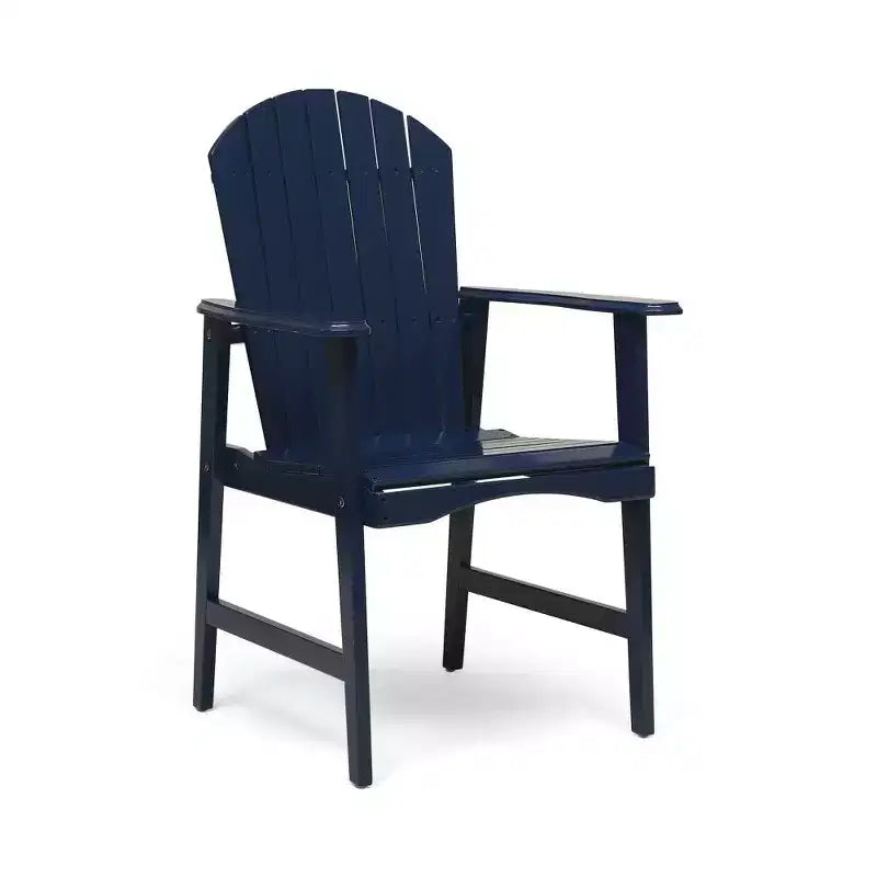 TUYOHW Acacia Wood Adirondack Dining Chairs Set of 2,Outdoor Weather Resistant Patio Chairs,300lb Capacity