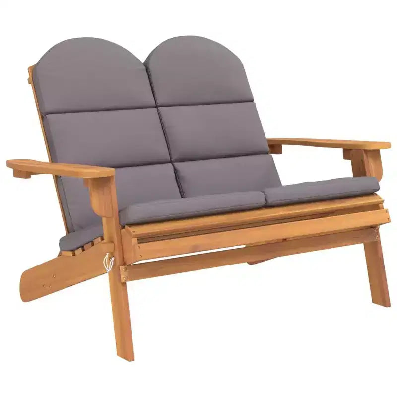 vidaXL Garden Lounge Set Brown Solid Acacia wood Standard Foldable