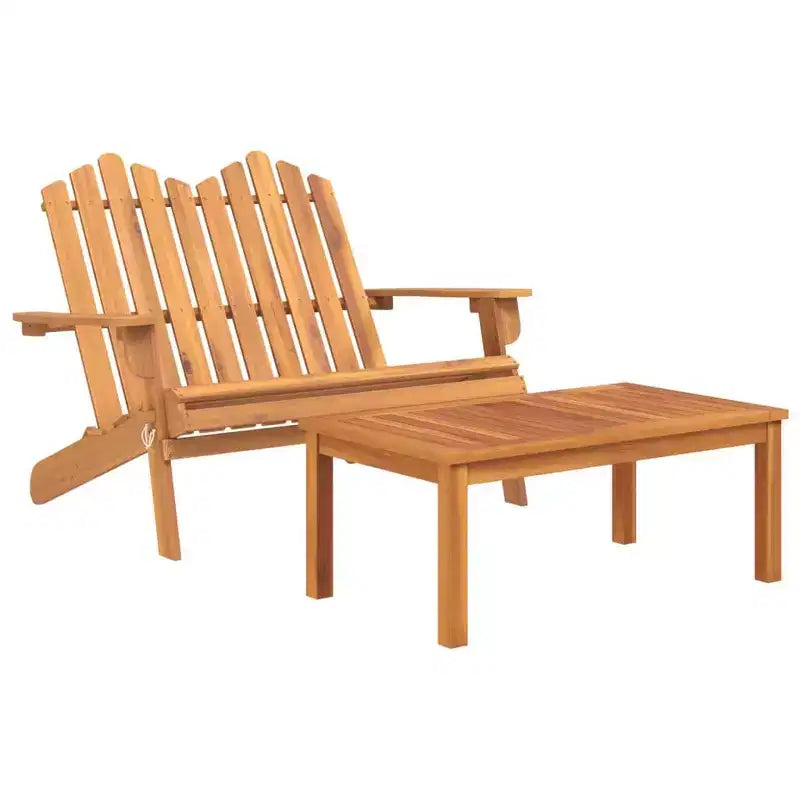 vidaXL Garden Lounge Set Brown Solid Acacia wood Standard Foldable