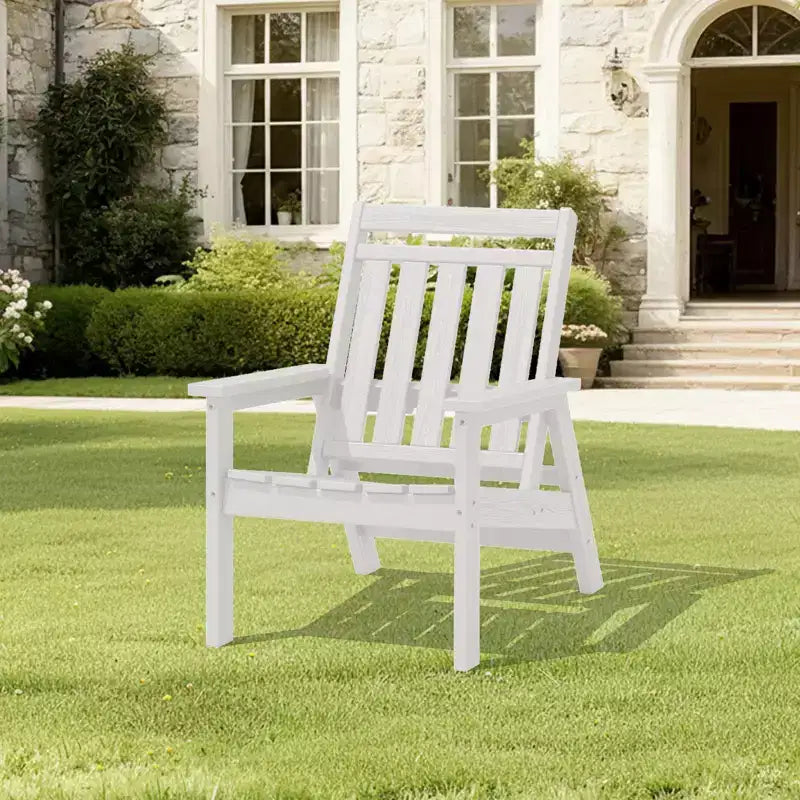 Hyleory HDPE Patio Adjustable Adirondack Chair, All Weather Outdoor Chair