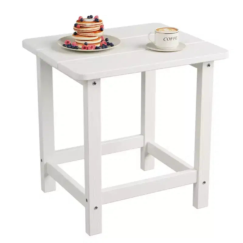 GustoWave Outdoor HDPE Square Side Table - Adirondack Style Patio End Table for Beach,Pool,Garden, Balcony, Porch
