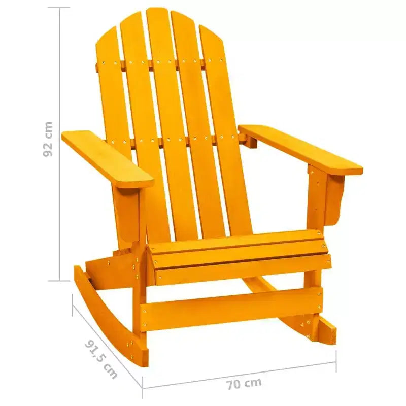 vidaXL Adirondack Rocking Chair Lounge Patio Chair for Garden Solid Wood Fir