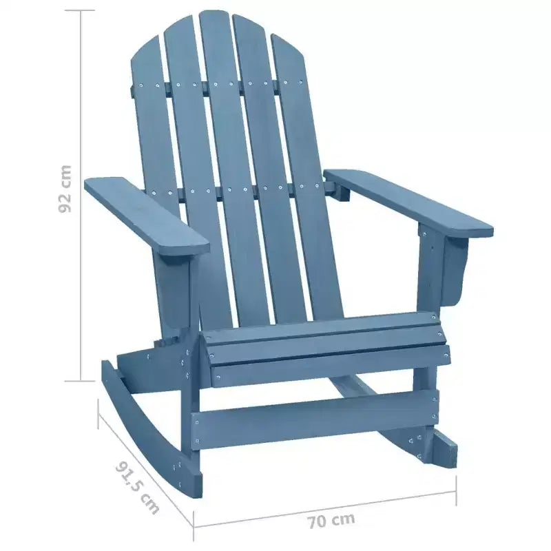 vidaXL Adirondack Rocking Chair Lounge Patio Chair for Garden Solid Wood Fir