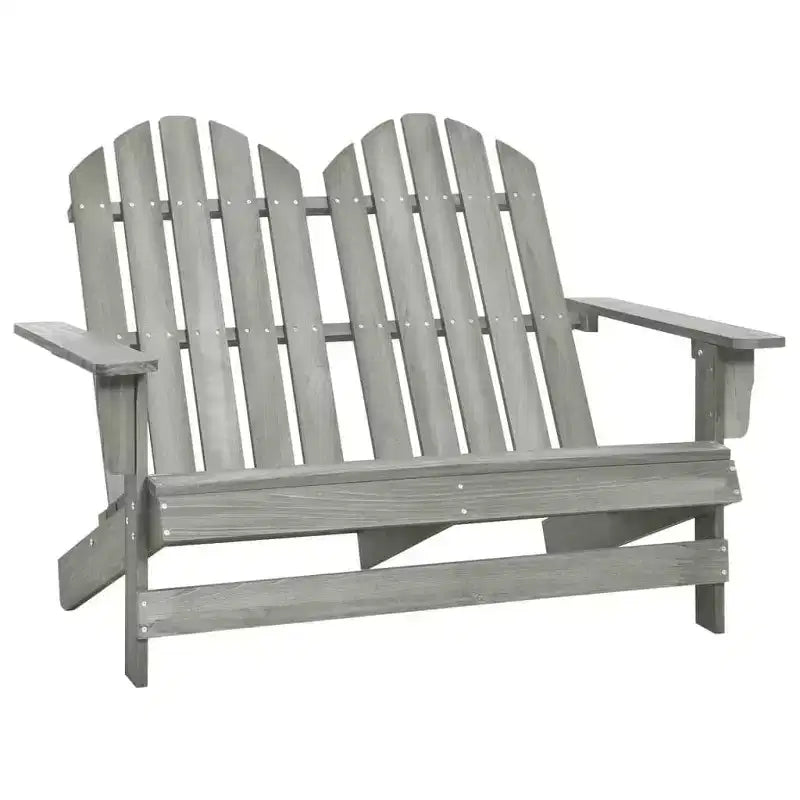 vidaXL 2-Seater Patio Adirondack Chair Outdoor Furniture Seat Solid Wood Fir