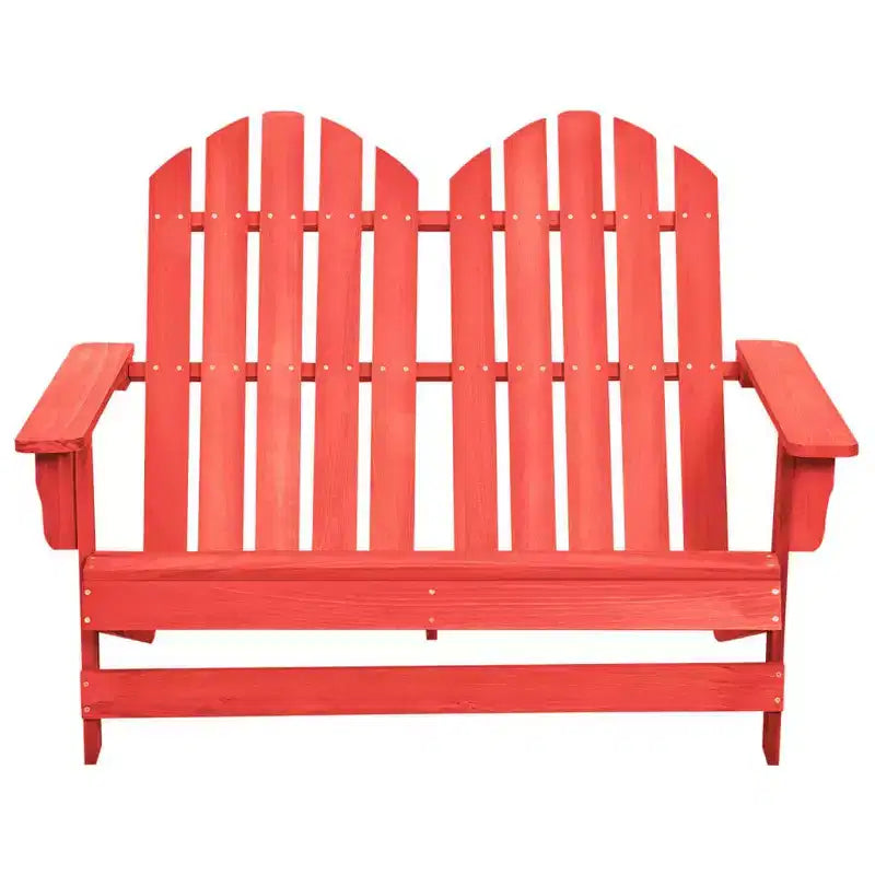 vidaXL 2-Seater Patio Adirondack Chair Outdoor Furniture Seat Solid Wood Fir