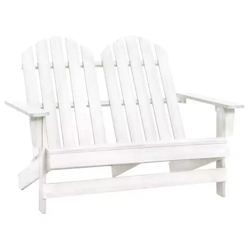 vidaXL 2-Seater Patio Adirondack Chair Outdoor Furniture Seat Solid Wood Fir