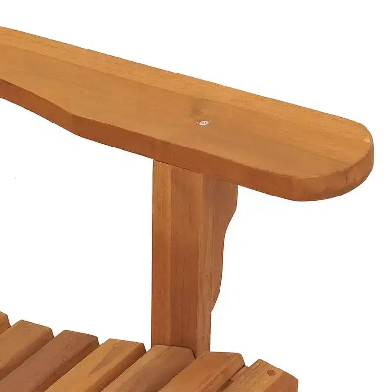 vidaXL Garden Adirondack Chair - Solid Teak Wood - Finish - Outdoor Seating