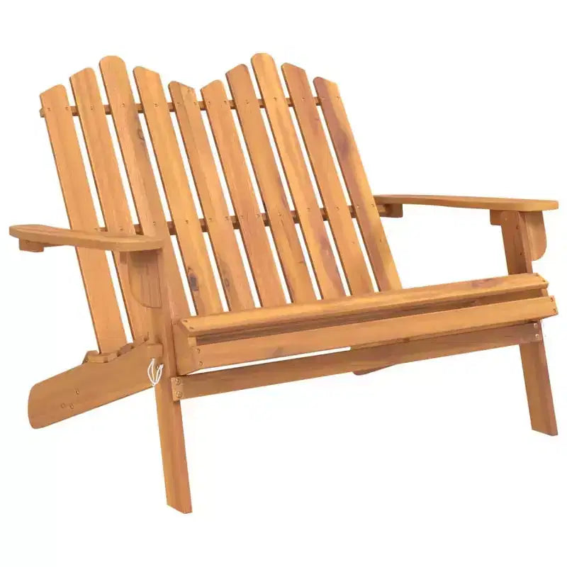 Adirondack Garden Bench Solid Wood Acacia with Cushions